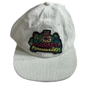 Market X Funkadelic‎ White Textured Hat Adult One Size Embroidered Logo
